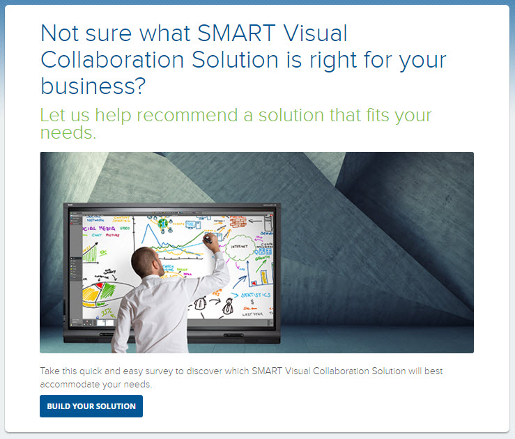 SMART Visual Collaboration Solution Configurator