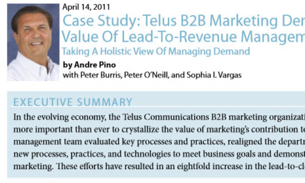 Forrester Research Case Study: TELUS B2B Marketing Demonstrates The Value of Lead-To-Revenue Management