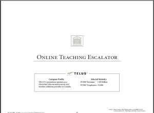 online teaching escalator